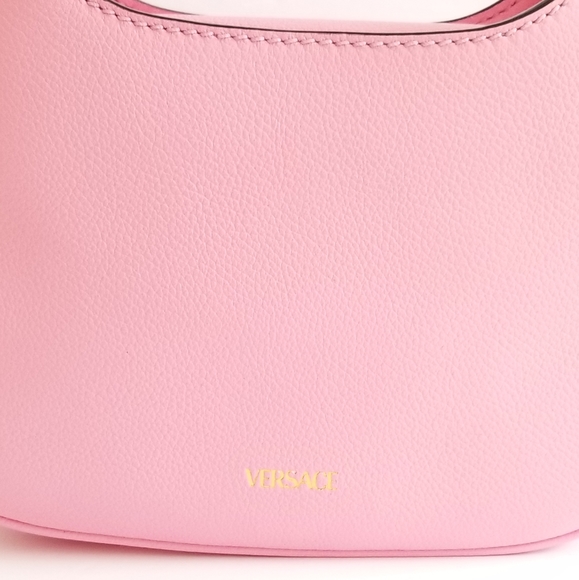 Versace La Medusa Convertible Leather Crossbody Bag Pink - Picture 7 of 11